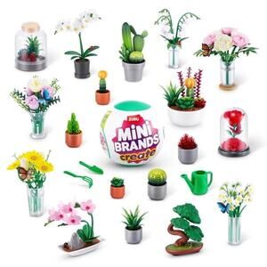 (4) ZURU Mini Brands Create Garden Surprise Capsule Mini Botanical Collectibles